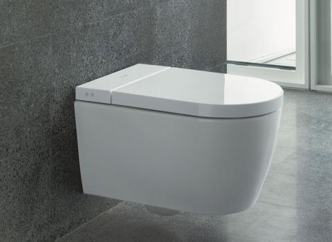 Duravit WC als Wandmontage an Granitfliesen