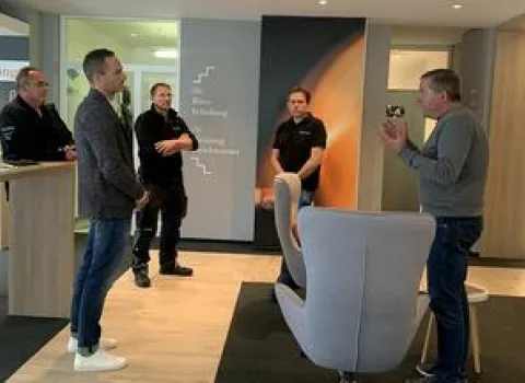 Besuch von Oberbürgermeister Brütting bei Vitus König