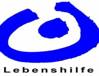 Logo der Lebenshilfe mit blauen, offenen Kreis und Punkt in der Mitte